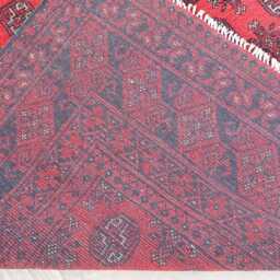 7x10 Vintage Rug, Afghan Bokhara Handmade Wool Oriental Large Area Turkmen Tribal Bedroom, Living Room Rug - thumbnail 4