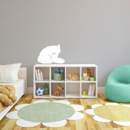 Mom & Baby Fox Snuggle - Vinyl Wall Art Decal Custom Stickers - thumbnail 2