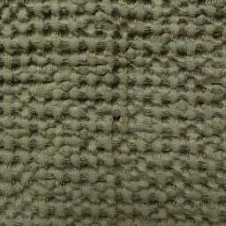 Forest Green Linen Cotton Waffle Throw Blanket With Fringe - thumbnail 2