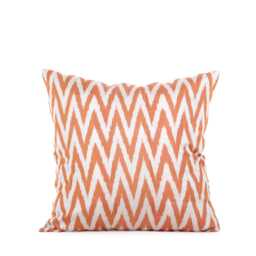 Set Of 2 Pcs, Ikat Pillow Cover, Silk & Cotton Pillow, 22.05 - thumbnail 2