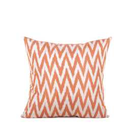 Set Of 2 Pcs, Ikat Pillow Cover, Silk & Cotton Pillow, 22.05 - thumbnail 3