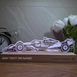 Lando Norris Mclaren 2025 Led Night Light, Formula 1 Gifts, F1 Fan, Decor, Lights, Bedroom Light - thumbnail 3