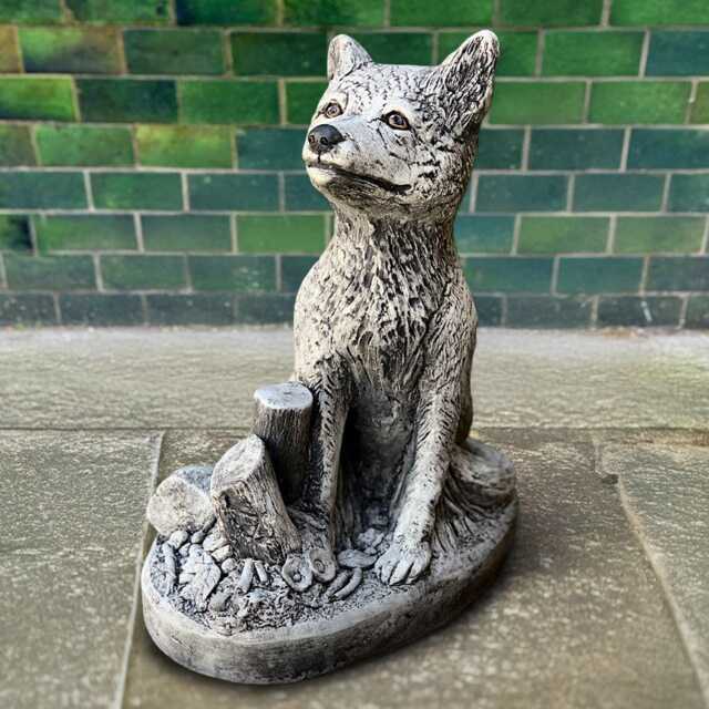 Garden Fox Sculpture Concrete Statue Cement Animal Figurine Sitting Wildlife Ornament Outdoor Garden Decoration Fox Lover Gift Yard Art - image 1