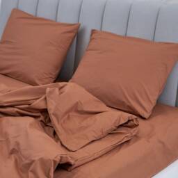 Milk Chocolate Fitted Sheet 100% Cotton, Ultra Soft, 300Tc - thumbnail 3