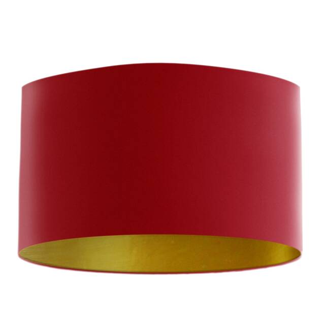 Claret Red Velvet Lampshade With Brushed Gold Lining, Handmade Lampshades, Table Lamp Shade - image 1