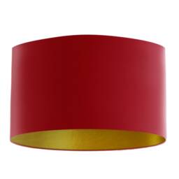 Claret Red Velvet Lampshade With Brushed Gold Lining, Handmade Lampshades, Table Lamp Shade