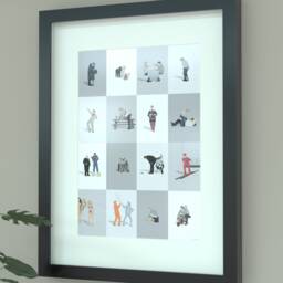 Dumb & Dumber Illustrated Comedy Print - Iconic Movie Art For Home Decor - thumbnail 1