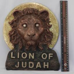 Original Bronze Metal Sculpture~Jesus Christ As The Lion Of Judah~Christian Art - thumbnail 2