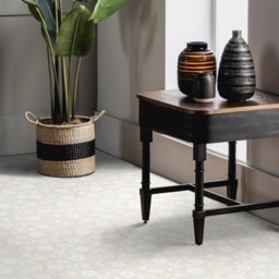 Japandi Flowers Style Vinyl Flooring, Beige Baby Shower Ideas, White Abstract Decor, Comfort Living Room Decoration - thumbnail 3