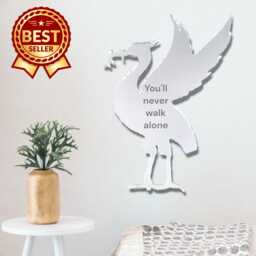 Large Acrylic Liver Bird Mirror Wall Art - Personalized Engraving