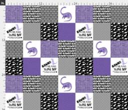 Personalized Baby Blanket-Personalized Dinosaur Minky Blanket-Buffalo Plaid Minky Baby Blanket-Dinosaur Blanket Boy -Faux Quilt - thumbnail 3