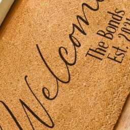 Personalized Welcome Doormat - Family Name Door Mat Custom Rug Housewarming Gift Closing - thumbnail 3
