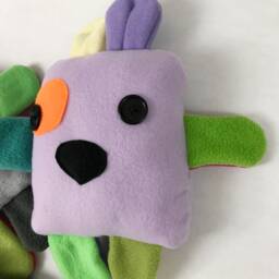 Set Of 3 Colorful Playful Puppies - Stuffed Toys - thumbnail 2