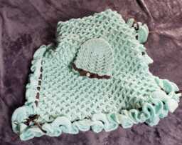 Crocidile Stitch Baby Blanket - thumbnail 1
