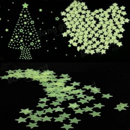 Glowing Stars, Glow in The Dark, 100Pcs Star, Star Stickers, Wall Decal Kids Bedroom, in Dark, Luminous Colors - thumbnail 3
