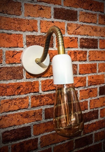 White Adjustable Reading Wall Light Hand Made - image 1