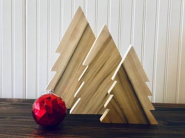 Rustic Wooden Christmas Tree Reusable Farmhouse Holiday Decor - image 1