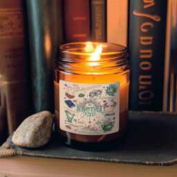 To Whatever End Throne Of Glass Candle, Sarah J Maas Rowan Whitethorn Candles, Quote - thumbnail 1