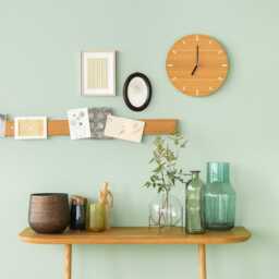 Small Oak Wall Clock, Whisper-Quiet Quartz Modern Decoration, Minimalist, Housewarming Gift, Scandinavian Design, Round Or Rounded - thumbnail 2