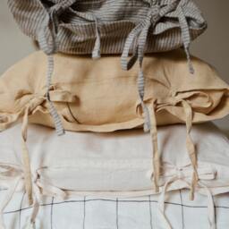 Linen Pillow Cover With Ties - Only 40 Available, Limited Time Deal Ends Sunday - thumbnail 1