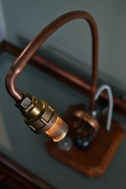 steampunk/Industrial Lamp ~Sold~ - image 1