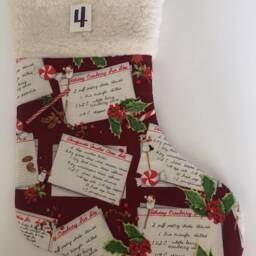 Christmas Stocking, Handcrafted Modern Stocking, Decoration, Holliday Stocking. #4 - thumbnail 4