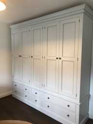 Wardrobe - 5 Door 6 Drawer Edwardian Style - thumbnail 1