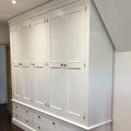 Wardrobe - 5 Door 6 Drawer Edwardian Style - thumbnail 3