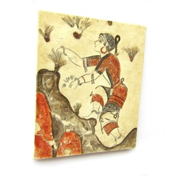 Minoan Saffron Gatherers Fresco Painting From Akrotiri Santorini , Museum Copy For Gift Her - thumbnail 3