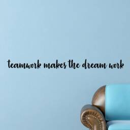 Motivational Team Wall Decal, Office Quote Vinyl Sticker, Business Art - thumbnail 3