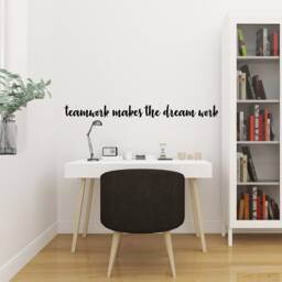 Motivational Team Wall Decal, Office Quote Vinyl Sticker, Business Art - thumbnail 1