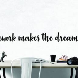 Motivational Team Wall Decal, Office Quote Vinyl Sticker, Business Art - thumbnail 2