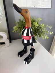 Grimsby Town Fc - Hand-Painted Wooden Duck - 2025-2026 Design Approx. 25cm - thumbnail 1