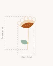 Small Colchicum Flower Rattan Flower Wall Decoration - Baby & Child's Room - thumbnail 4