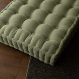Custom Button Tufted Bench Cushion - French Window Seat Pad - thumbnail 3