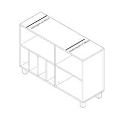 Record Station Stand, Handmade From Solid Pinewood - Dingud - thumbnail 4