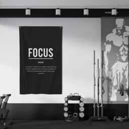 Focus Definition Banner Flag, Gym Motivation Office Banner, Sign, Wall Art, Entrepreneur Decor, Home Art - thumbnail 4