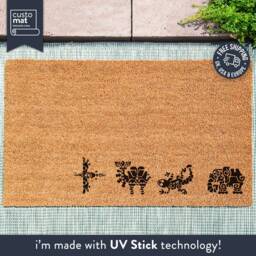 Zelda Inspired Doormat - Land Of Hyrule Unique Rug Heroic Entrance Mat For Gamers Link Door Totk Botw - thumbnail 3