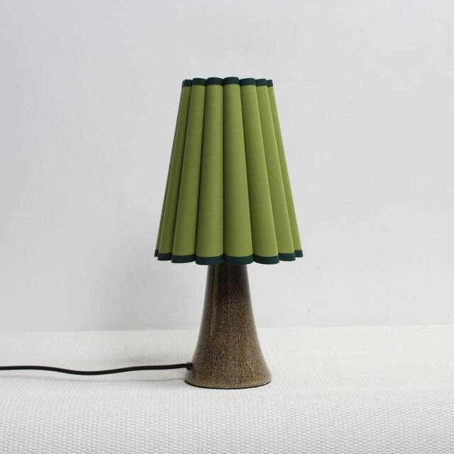 Ivy Green Fabric Table Lamp Ceramic Base, Home Furnishing-113# - image 1