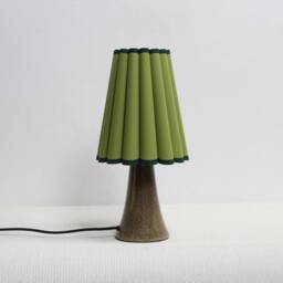 Ivy Green Fabric Table Lamp Ceramic Base, Home Furnishing-113# - thumbnail 1
