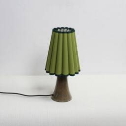 Ivy Green Fabric Table Lamp Ceramic Base, Home Furnishing-113# - thumbnail 3
