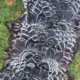 Handcarved Goatskin Hide Decorative Wall Art - thumbnail 4