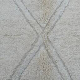 Handknotted Beni Ourain Rug 6.9 X 10.4 Ft Moroccan Lamb Wool Rug - thumbnail 3