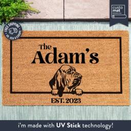 Bloodhound Door Mat - Dog Doormat- Custom Pet Breed Personalized Animal Doormat Cute Family Lover Gift Couples - thumbnail 1