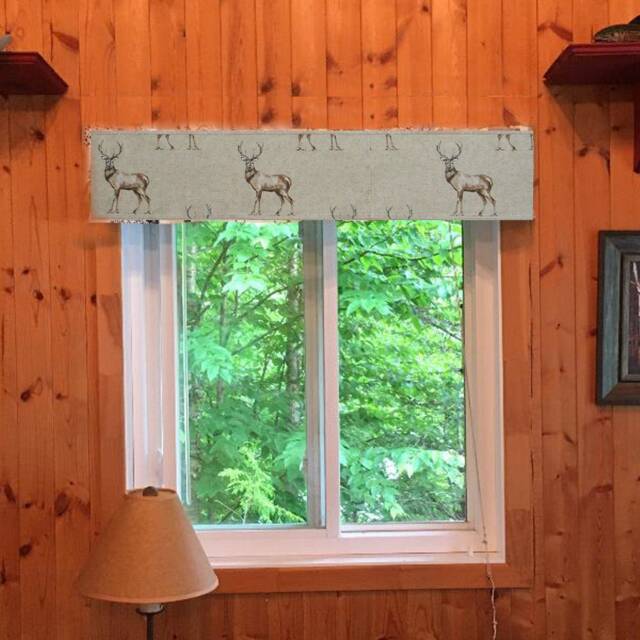 Window Valance Cafe Top Rod Pocket Curtain Treatment Pelmet Stag Header Treatments Kitchen Bathroom Stags Brown - image 1