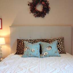Velvet Leopard Print Body Pillow Cover - Braemore Jamil, Black & Tan - thumbnail 3