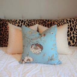 Velvet Leopard Print Body Pillow Cover - Braemore Jamil, Black & Tan - thumbnail 2