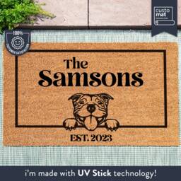 staffordshire Bull Terroir - Dog Door Mat Lover Doormat Custom Pet Breed Personalized Animal Cute Family Gift - thumbnail 1