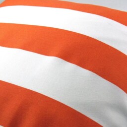 Orange Awning Stripes - Indoor Outdoor Decorative Pillow Cushion Covers Accent Throw - thumbnail 2