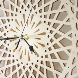 Modern Wall Clock, Star Shape, Geometric Design, Natural Interior Decoration, Wooden Object, Home Decor, Engagement Gift, Scandi Hygge Style - thumbnail 2